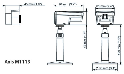 AXIS M1113 - Kamery kompaktowe IP